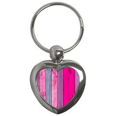 Pink Wood Key Chains (heart)  by Brittlevirginclothing