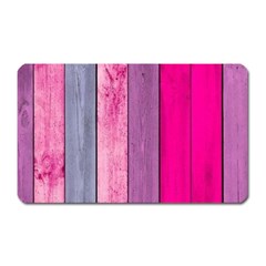 Pink Wood Magnet (rectangular) by Brittlevirginclothing