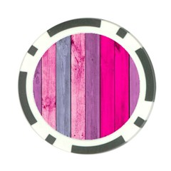 Pink Wood Poker Chip Card Guard by Brittlevirginclothing