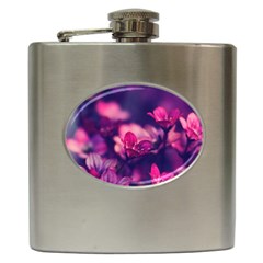 Blurry Flowers Hip Flask (6 Oz) by Brittlevirginclothing