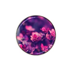 Blurry Flowers Hat Clip Ball Marker by Brittlevirginclothing