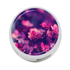 Blurry Flowers 4-port Usb Hub (two Sides)  by Brittlevirginclothing