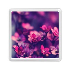 Blurry Flowers Memory Card Reader (square)  by Brittlevirginclothing