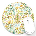 Vintage pastel Round Mousepads Front