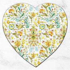 Vintage Pastel Jigsaw Puzzle (heart) by Brittlevirginclothing