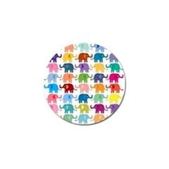 Cute Colorful Elephants Golf Ball Marker (4 Pack) by Brittlevirginclothing