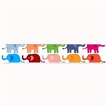 Cute colorful elephants Small Bar Mats 24 x4  Bar Mat