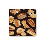 Delicious snacks Square Magnet Front