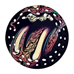 The Rolling Stones  Round Filigree Ornament (two Sides) by Brittlevirginclothing