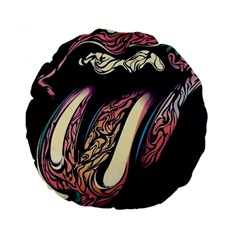 The Rolling Stones  Standard 15  Premium Round Cushions by Brittlevirginclothing