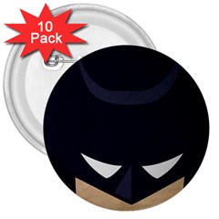 Batman 3  Buttons (10 Pack)  by Brittlevirginclothing