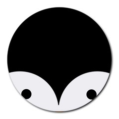 Cute Pinguin Round Mousepads by Brittlevirginclothing