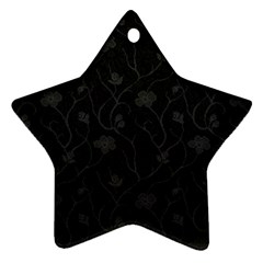 Dark Silvered Flower Ornament (star) by Brittlevirginclothing