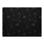 Dark silvered flower Double Sided Flano Blanket (Mini)  35 x27  Blanket Front