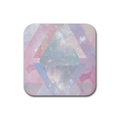 Pastel Crystal Rubber Coaster (square)  by Brittlevirginclothing