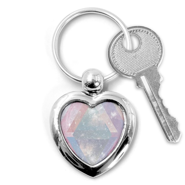 Pastel crystal Key Chains (Heart) 