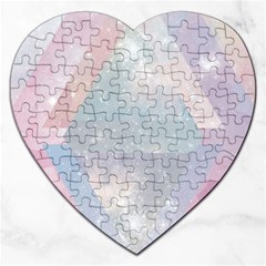 Pastel Crystal Jigsaw Puzzle (heart) by Brittlevirginclothing