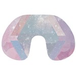 Pastel crystal Travel Neck Pillows Back