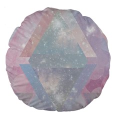 Pastel Crystal Large 18  Premium Flano Round Cushions by Brittlevirginclothing