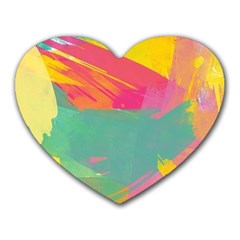 Paint Brush Heart Mousepads by Brittlevirginclothing