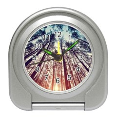 Up View Forest Travel Alarm Clocks by Brittlevirginclothing