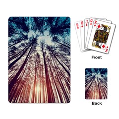 Up View Forest Playing Card by Brittlevirginclothing