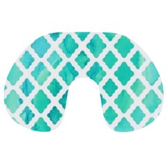 Blue Mosaic Travel Neck Pillows by Brittlevirginclothing