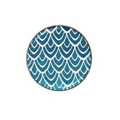 Blue Fish Scale Hat Clip Ball Marker by Brittlevirginclothing