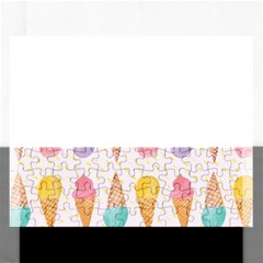 Cute Ice Cream Rectangular Jigsaw Puzzl by Brittlevirginclothing