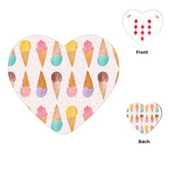 Cute Ice Cream Playing Cards (heart)  by Brittlevirginclothing