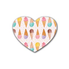 Cute Ice Cream Heart Coaster (4 Pack) 