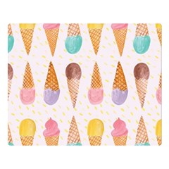 Cute Ice Cream Double Sided Flano Blanket (large)  by Brittlevirginclothing