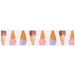 Cute ice cream Flano Scarf (Small)  Front