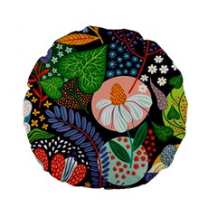 Japanese Inspired Standard 15  Premium Flano Round Cushions by Brittlevirginclothing