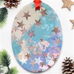 Pastel stars Ornament (Oval) Front