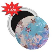 Pastel Stars 2 25  Magnets (10 Pack)  by Brittlevirginclothing