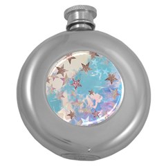 Pastel Stars Round Hip Flask (5 Oz) by Brittlevirginclothing