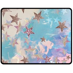 Pastel Stars Double Sided Fleece Blanket (medium)  by Brittlevirginclothing