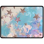 Pastel stars Double Sided Fleece Blanket (Large)  80 x60  Blanket Front