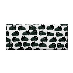 Black Cat Hand Towel by Brittlevirginclothing