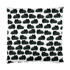 Black Cat Standard Cushion Case (one Side) by Brittlevirginclothing