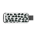 Black cat Portable USB Flash (One Side) Front