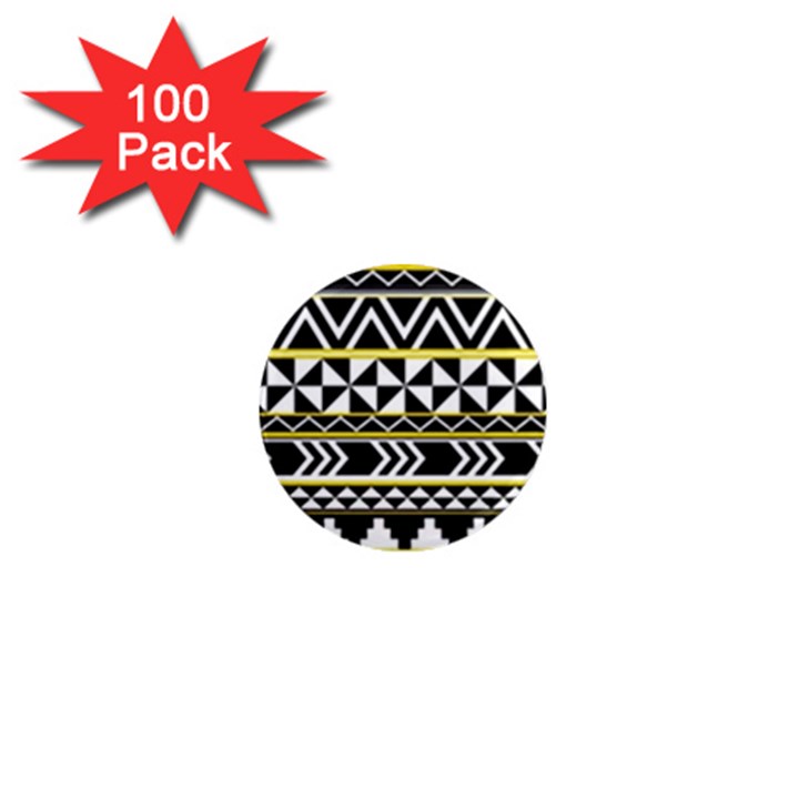 Black bohemian 1  Mini Magnets (100 pack) 