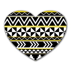 Black Bohemian Heart Mousepads by Brittlevirginclothing