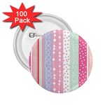 Pink wood 2.25  Buttons (100 pack)  Front