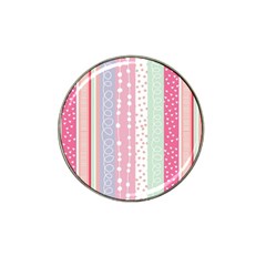 Pink Wood Hat Clip Ball Marker (4 Pack) by Brittlevirginclothing