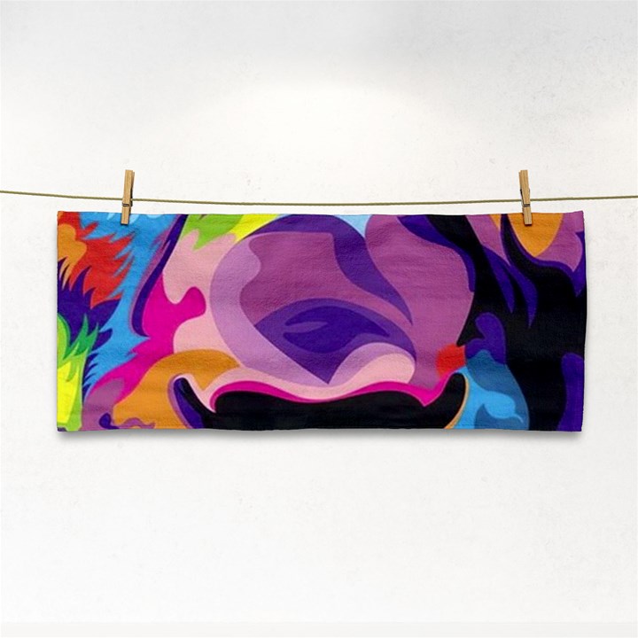 Colorful Lion Hand Towel