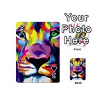 Colorful Lion Playing Cards 54 (Mini)  Front - Spade3