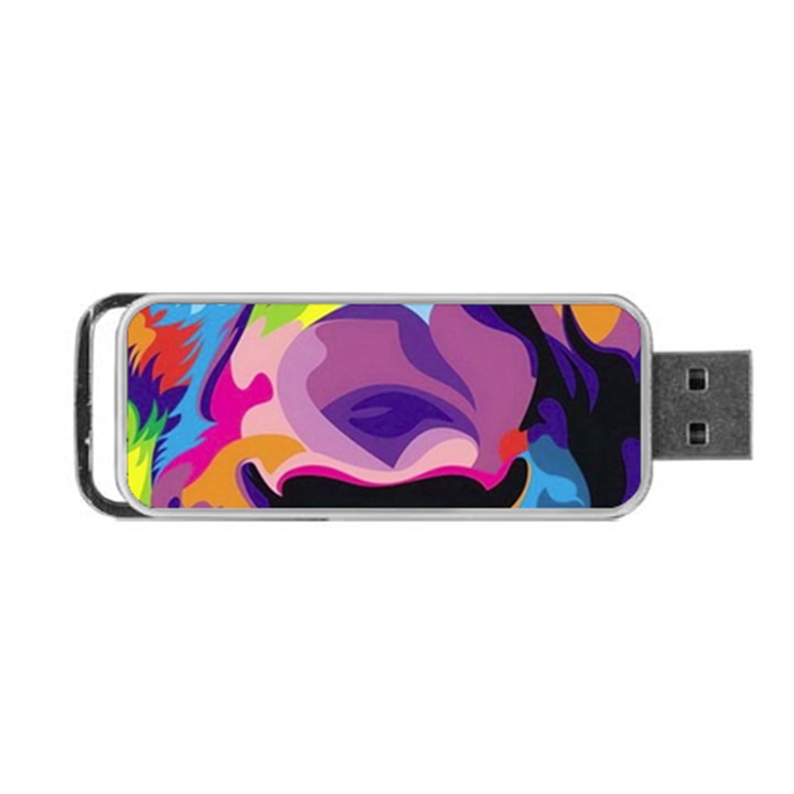 Colorful Lion Portable USB Flash (One Side)