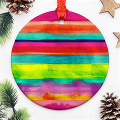 Wet Painted Paper Ornament (round) by Brittlevirginclothing